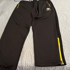 Ralph Lauren Mens Black and Yellow Track Pants